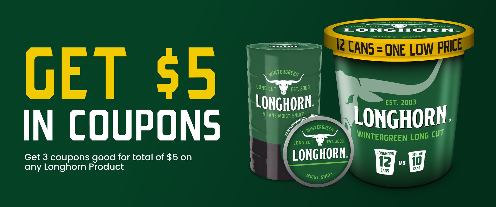 Longhorn Tobacco Coupons